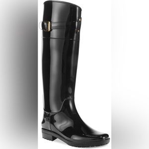 Ralph Lauren Rossalyn Ii Rain Boots, Black, size 8B